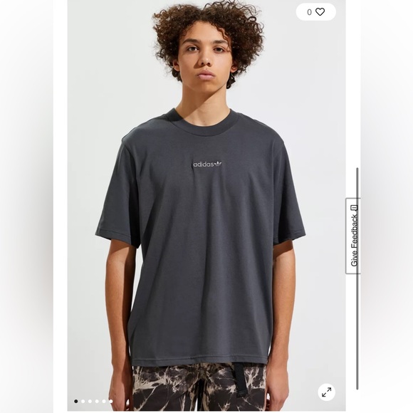 adidas Other - adidas Embroidered Mirror Logo Cotton Tee T Shirt mens small